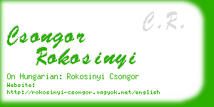 csongor rokosinyi business card